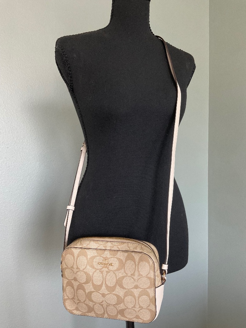 COACH MINI JAMIE CAMERA BAG IN SIGNATURE CANVAS